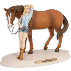 Horse Whispers BIG HUG Figurine No longer crafted